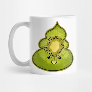 Kiwi Poop Emoji Mug